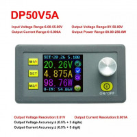 Регульований понижувальний перетворювач із кольоровим дисплеєм RD DP50V5A (Лабораторний блок живлення)