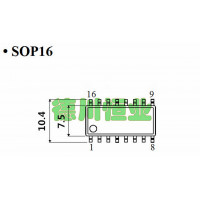 Переходник SOP16 на DIP16 Mil300 (MX25L12845) 1,27 на 5,27 мм
